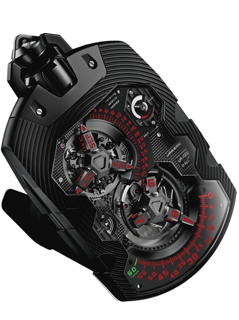 Replica Urwerk UR-1001 Zeit Device Marcus AlTiN-Coated Platinum Watch